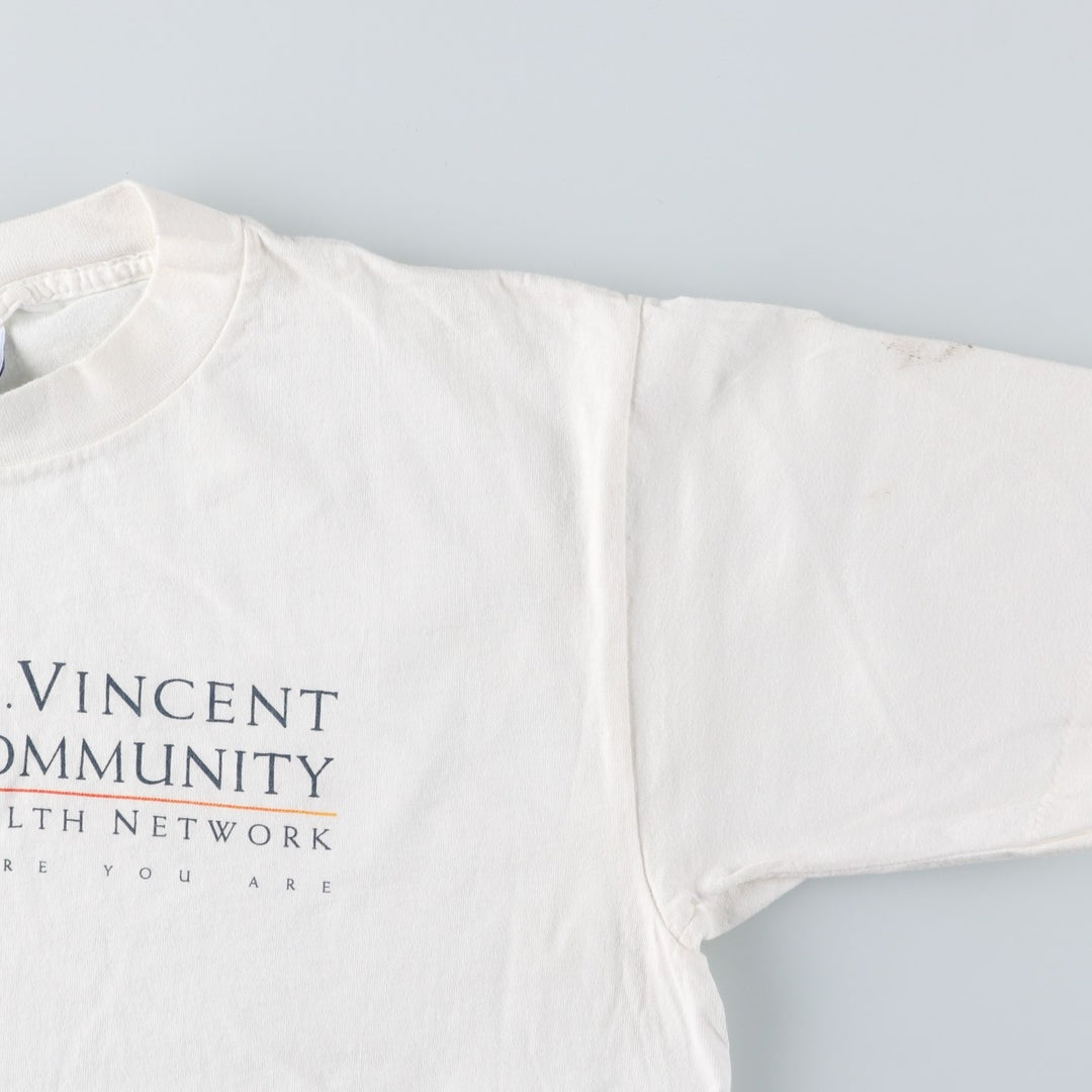 90'S All Sport Print T-shirt, Made in USA, Men's L size, Vintage cotton white type Vintage Second Hand