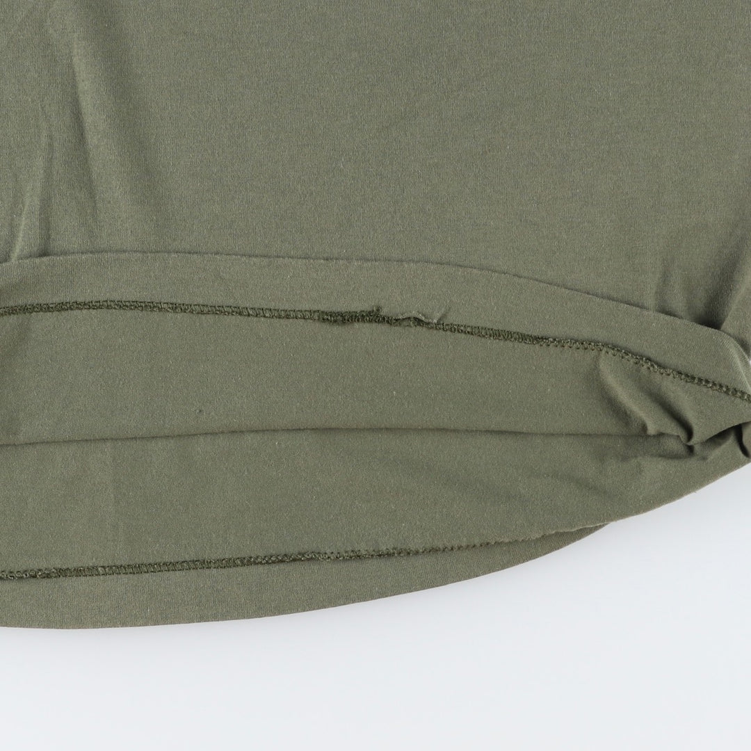 90'S Fruit of the Loom printed T-shirt, made in the USA, men's size L, vintage cotton Khaki type Vintage Second Hand