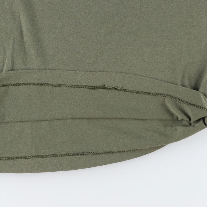 90'S Fruit of the Loom printed T-shirt, made in the USA, men's size L, vintage cotton Khaki type Vintage Second Hand
