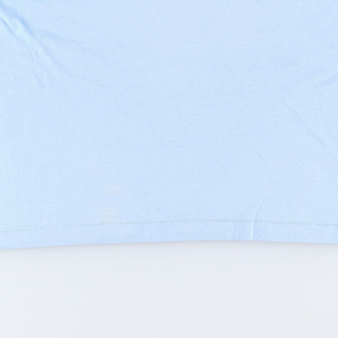90'S Fruit of the Loom printed T-shirt, made in the USA, men's XL size, vintage cotton Blue type light blue Vintage Second Hand