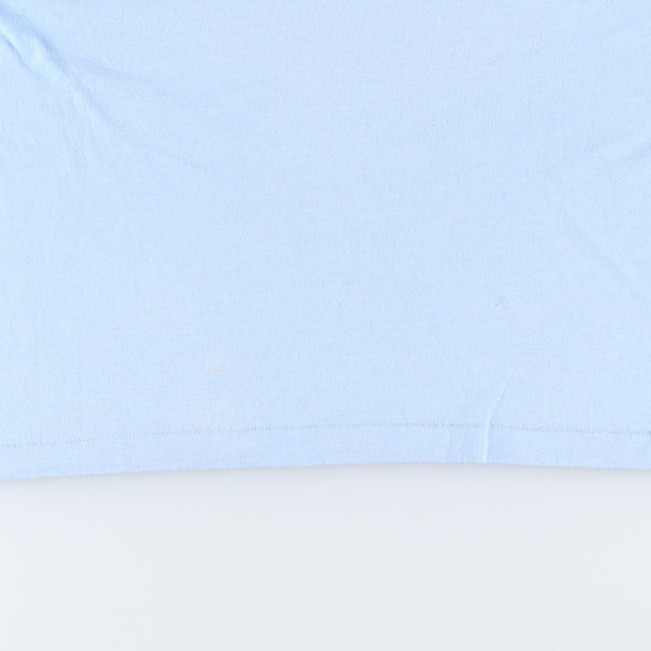 90'S Fruit of the Loom printed T-shirt, made in the USA, men's XL size, vintage cotton Blue type light blue Vintage Second Hand