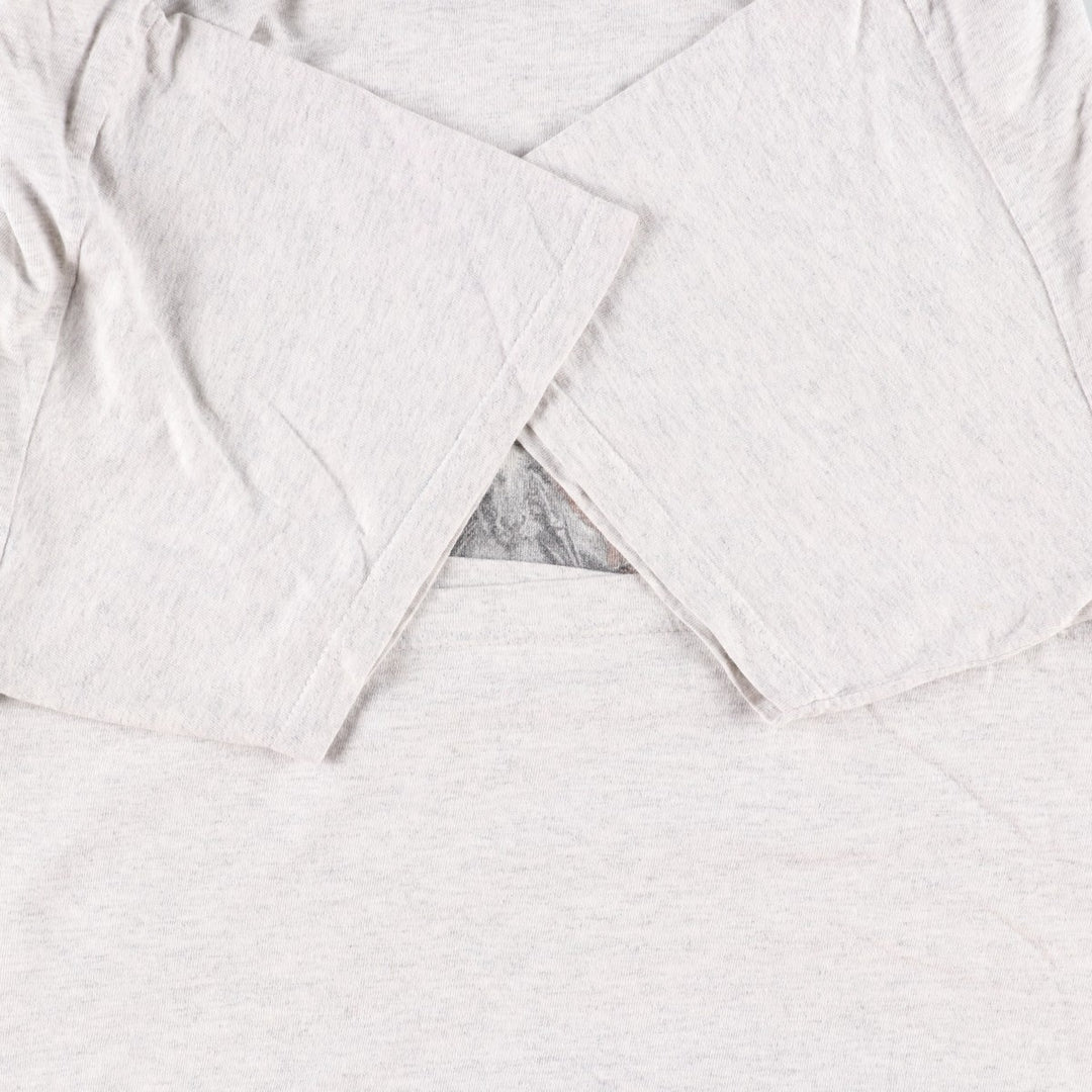 Vintage 90'S TULTEX printed T-shirt, men's XL size cotton white type Vintage Second Hand
