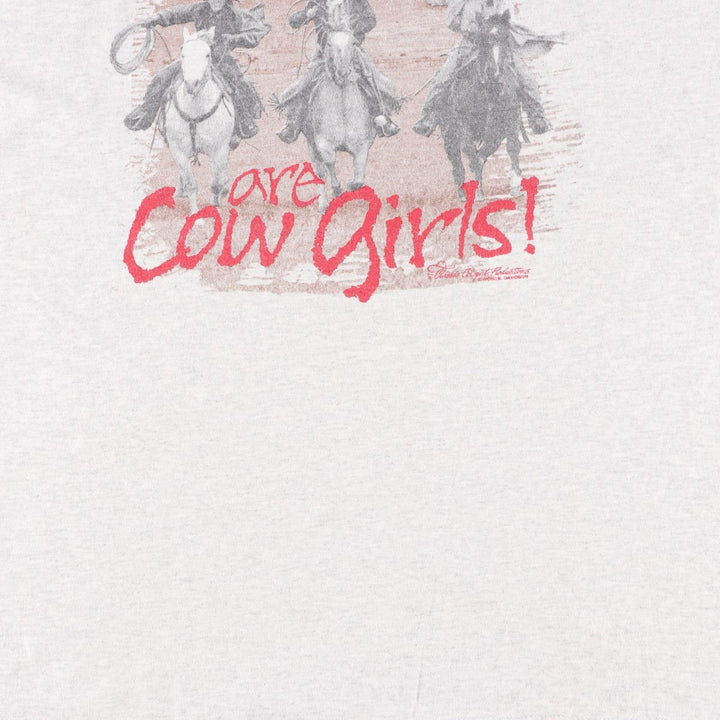 Vintage 90'S TULTEX printed T-shirt, men's XL size cotton white type Vintage Second Hand