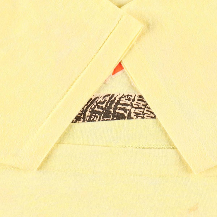 Tropix Togs Printed T-Shirt, Made in USA, Men's Size L cotton yellow type Vintage Second Hand