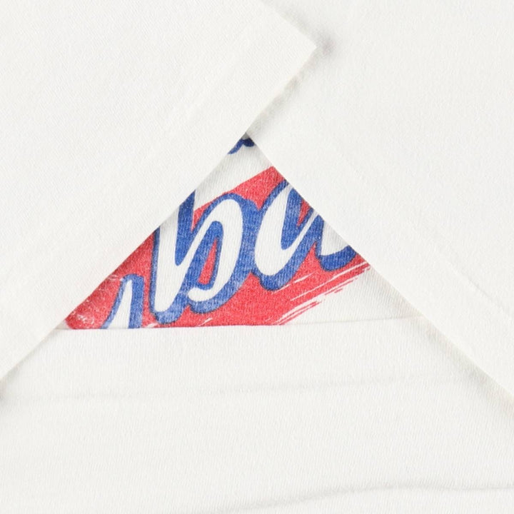 80'S Hanes BEEFY-T Blue Tag Printed T-Shirt, Made in USA, Men's XXL equivalent, Vintage cotton white type Vintage Second Hand