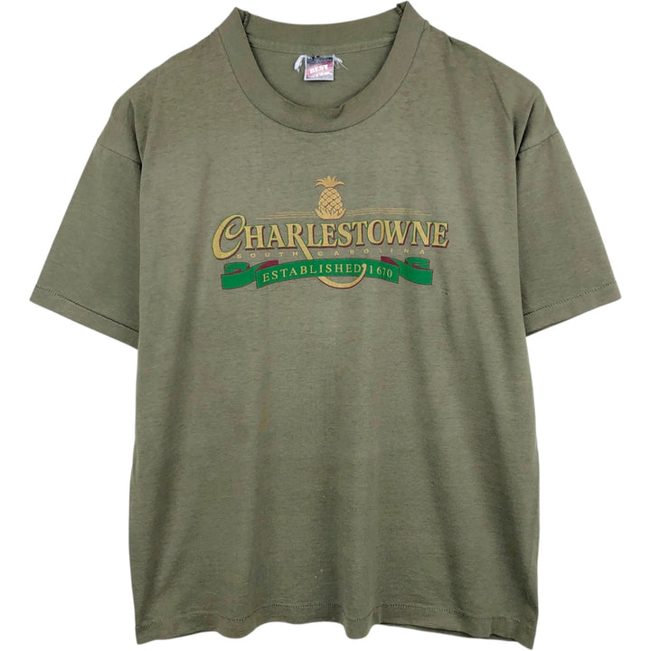 90'S Fruit of the Loom Best Printed T-shirt, Men's XL, Vintage cotton green type Vintage Second Hand