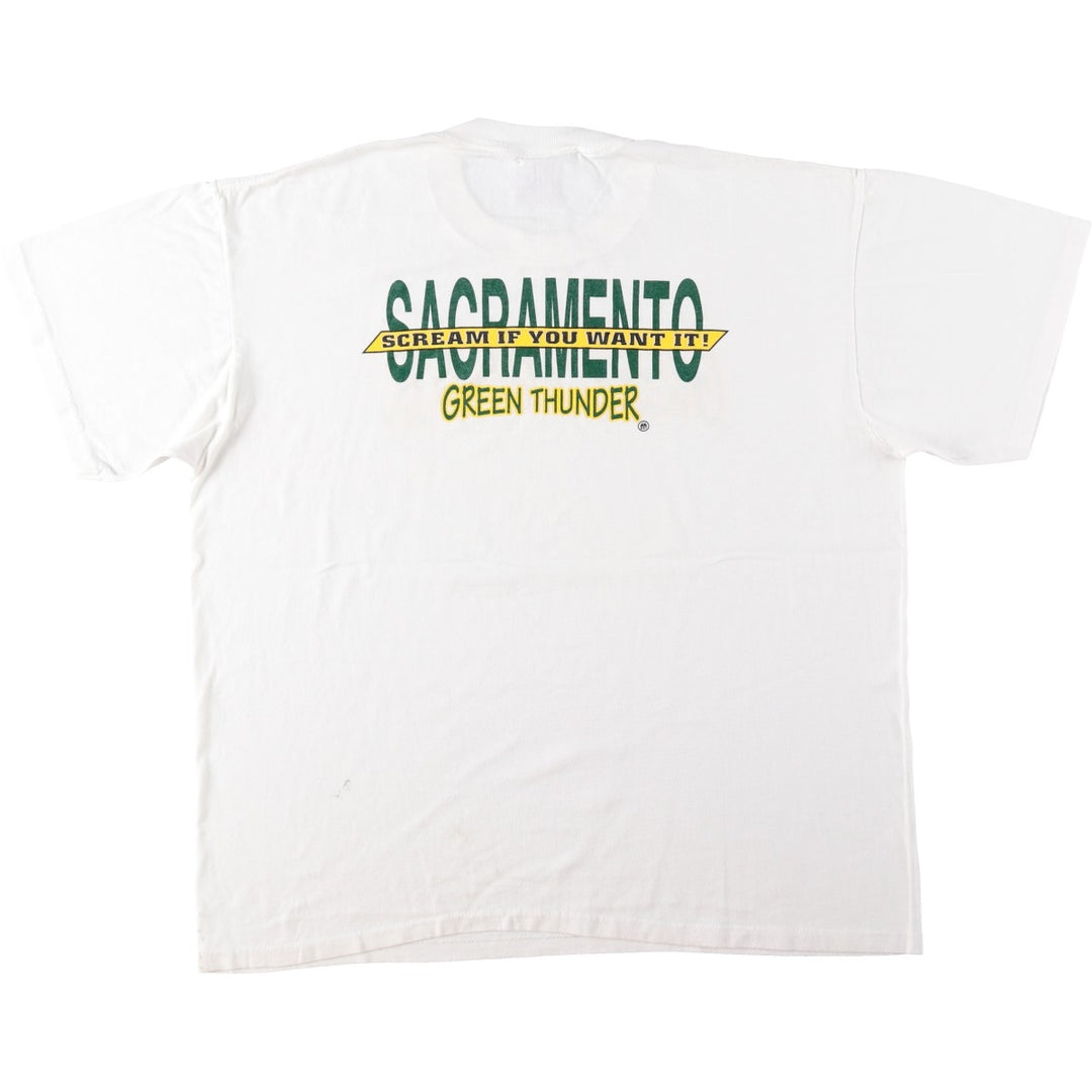 90's ONEITA POWER cotton white type Vintage Second Hand