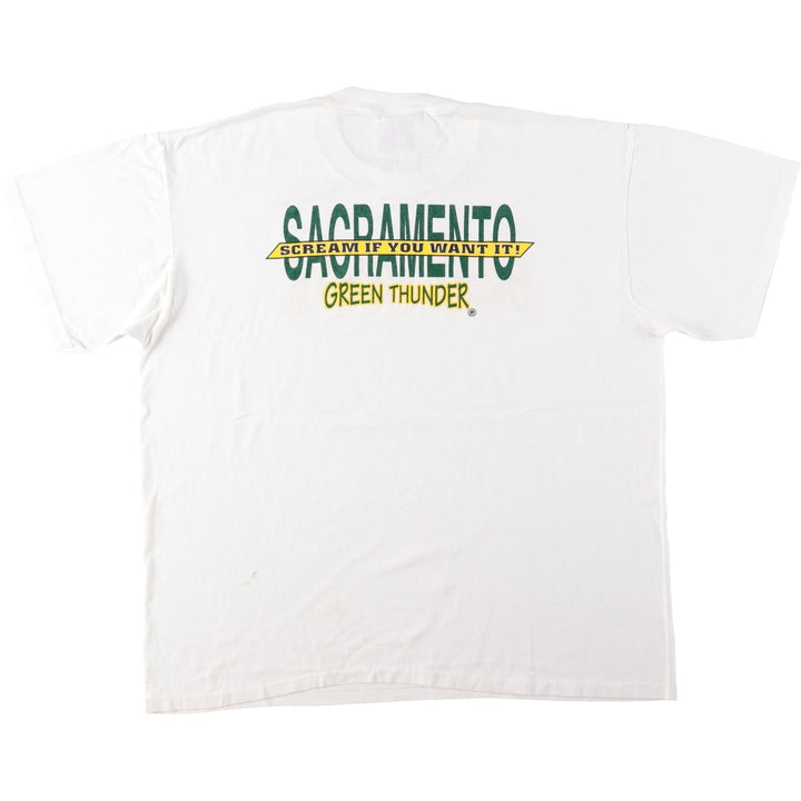 90's ONEITA POWER cotton white type Vintage Second Hand