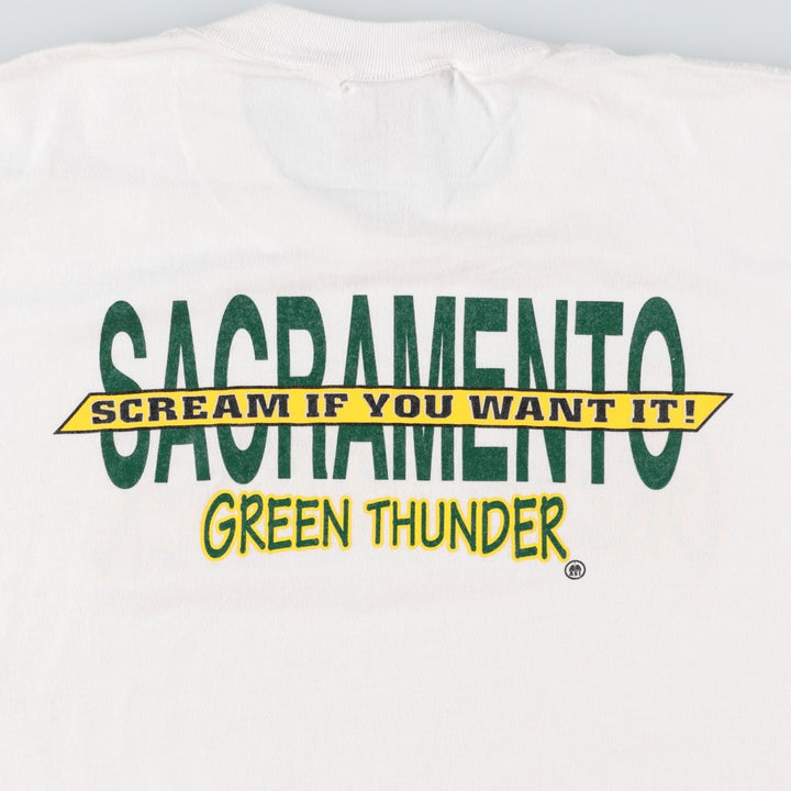 90's ONEITA POWER cotton white type Vintage Second Hand