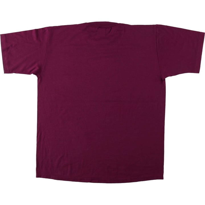 90'S Jerzees Art T-Shirt, Made in USA, Men's XL equivalent, Vintage cotton wine-red Vintage Second Hand