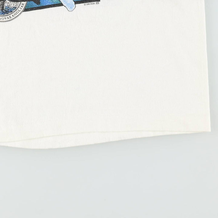 90'S Anvil souvenir T-shirt, made in USA, men's size M. cotton white type Vintage Second Hand