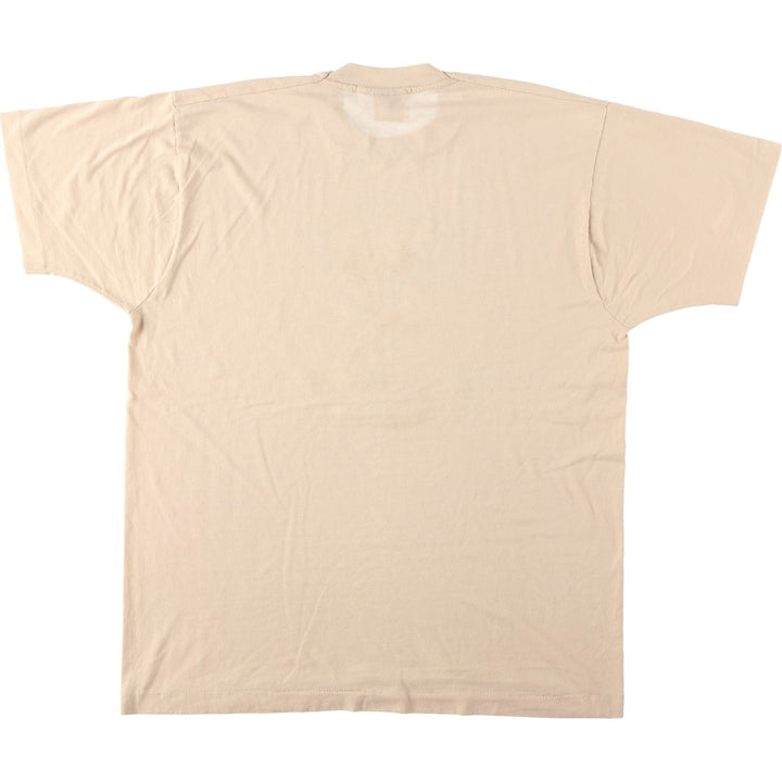 90'S Screen Stars Best Eagle Pattern Print T-Shirt, Made in USA, Men's XL equivalent, Vintage cotton Beige type Vintage Second Hand
