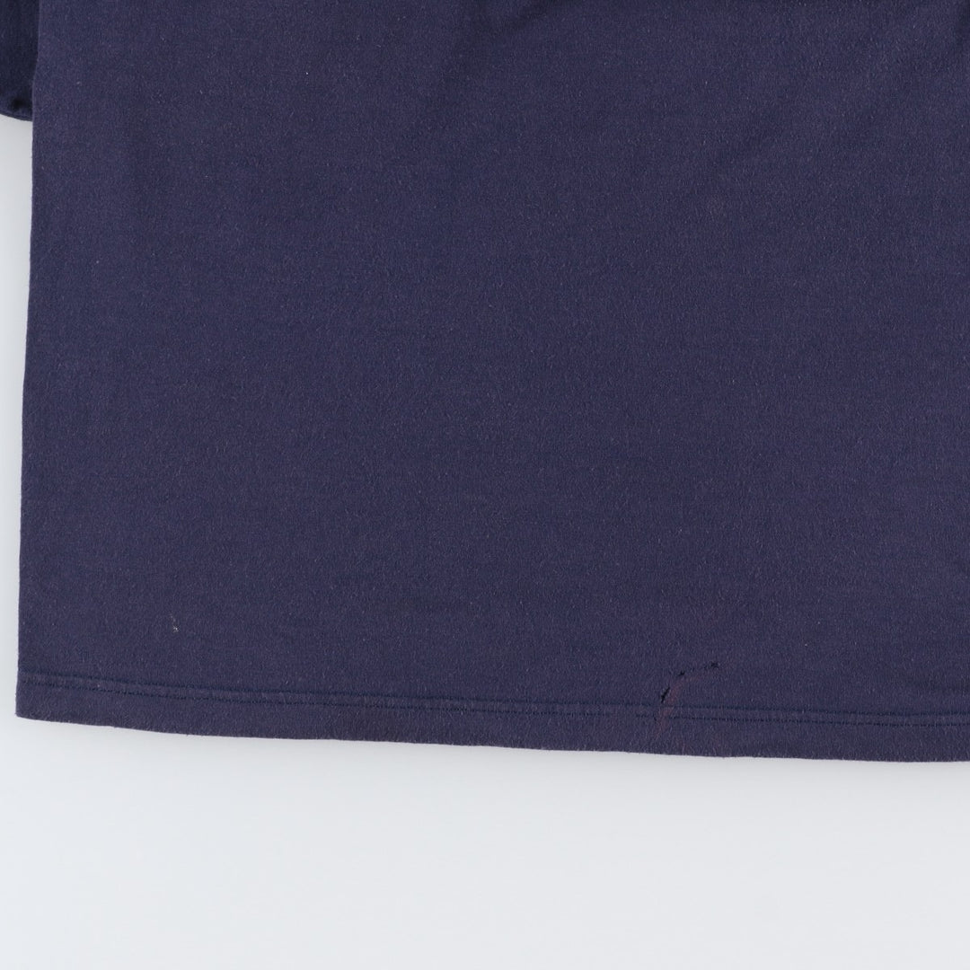 80s-90'S Jerzees Duck Pattern Print T-Shirt, Made in USA, Men's XL equivalent, Vintage cotton navy blue type Vintage Second Hand