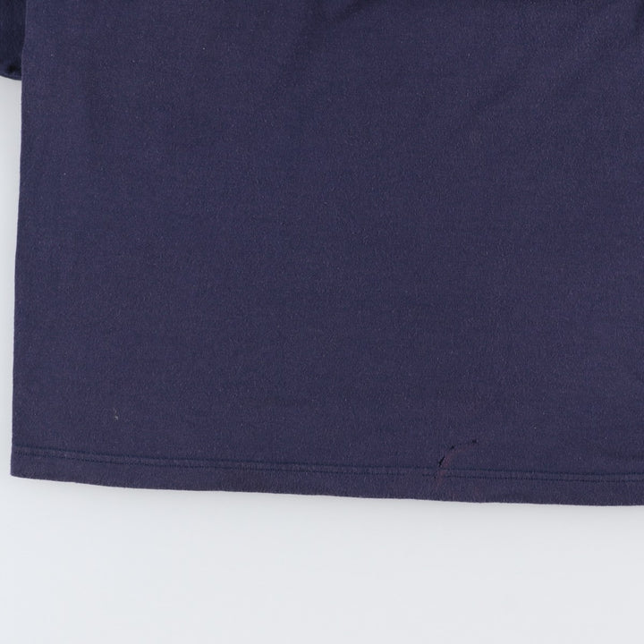 80s-90'S Jerzees Duck Pattern Print T-Shirt, Made in USA, Men's XL equivalent, Vintage cotton navy blue type Vintage Second Hand