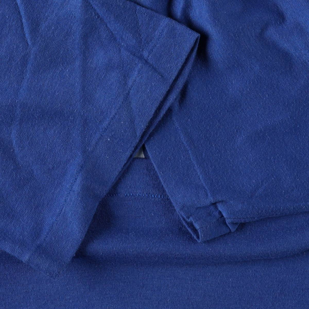 ~90'S Touch of Gold Print T-Shirt, Made in USA, Men's XL equivalent, Vintage polyester blue type Vintage Second Hand