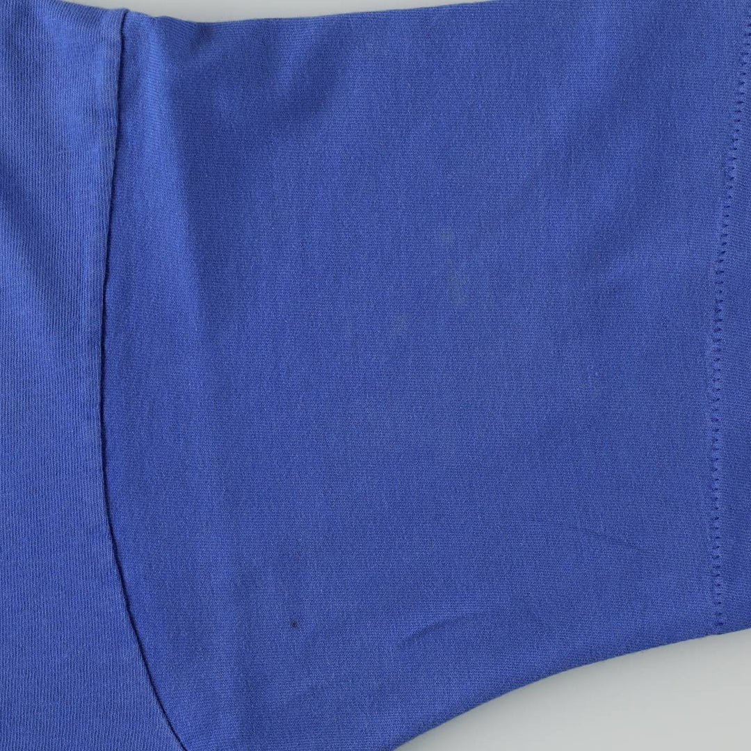 90'S Fruit of the Loom printed T-shirt, made in the USA, men's size L (approx.) cotton blue type Vintage Second Hand