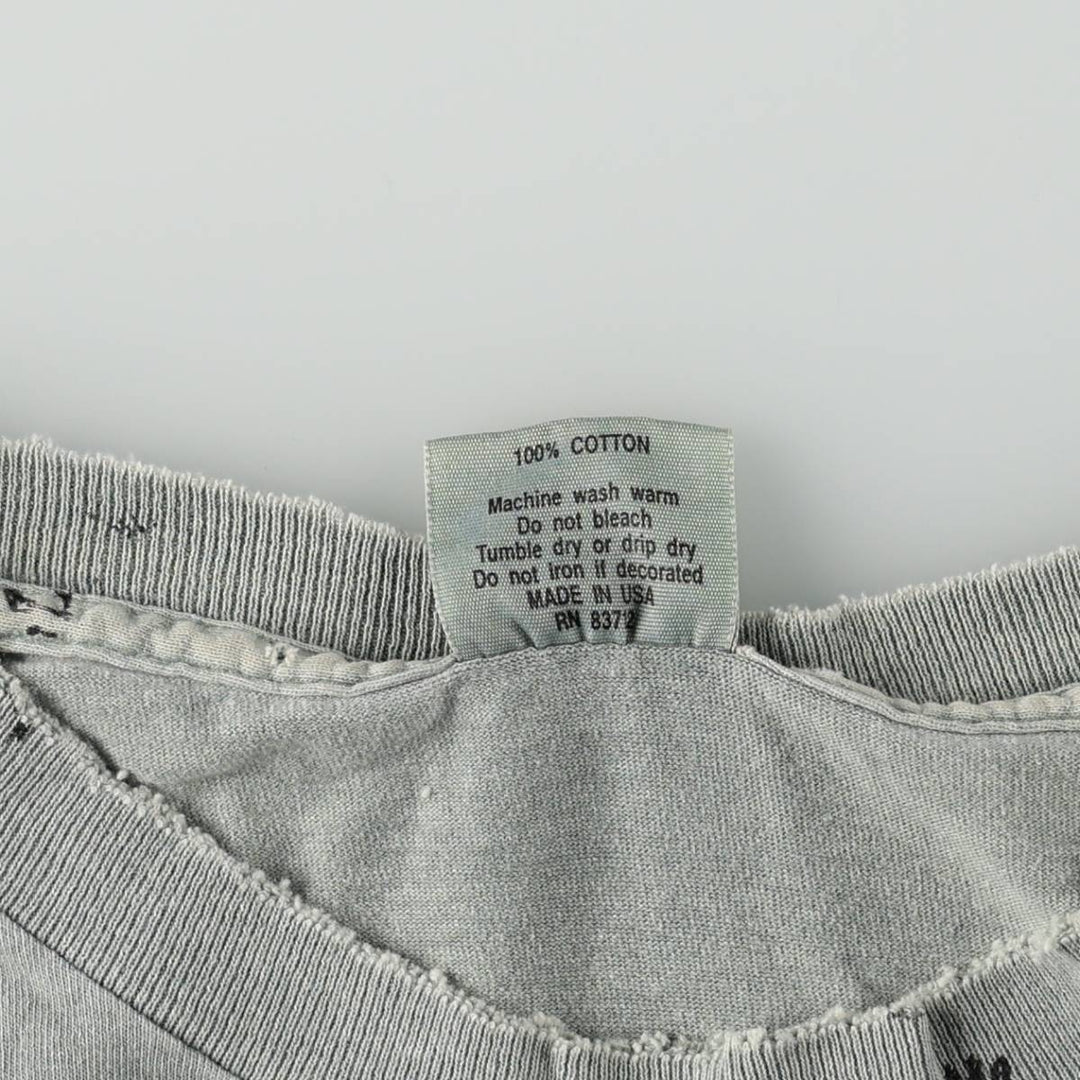 90'S SDI All-Over Print T-Shirt, Made in USA, Men's Size L (Equivalent), Vintage cotton Khaki type sage green Vintage Second Hand