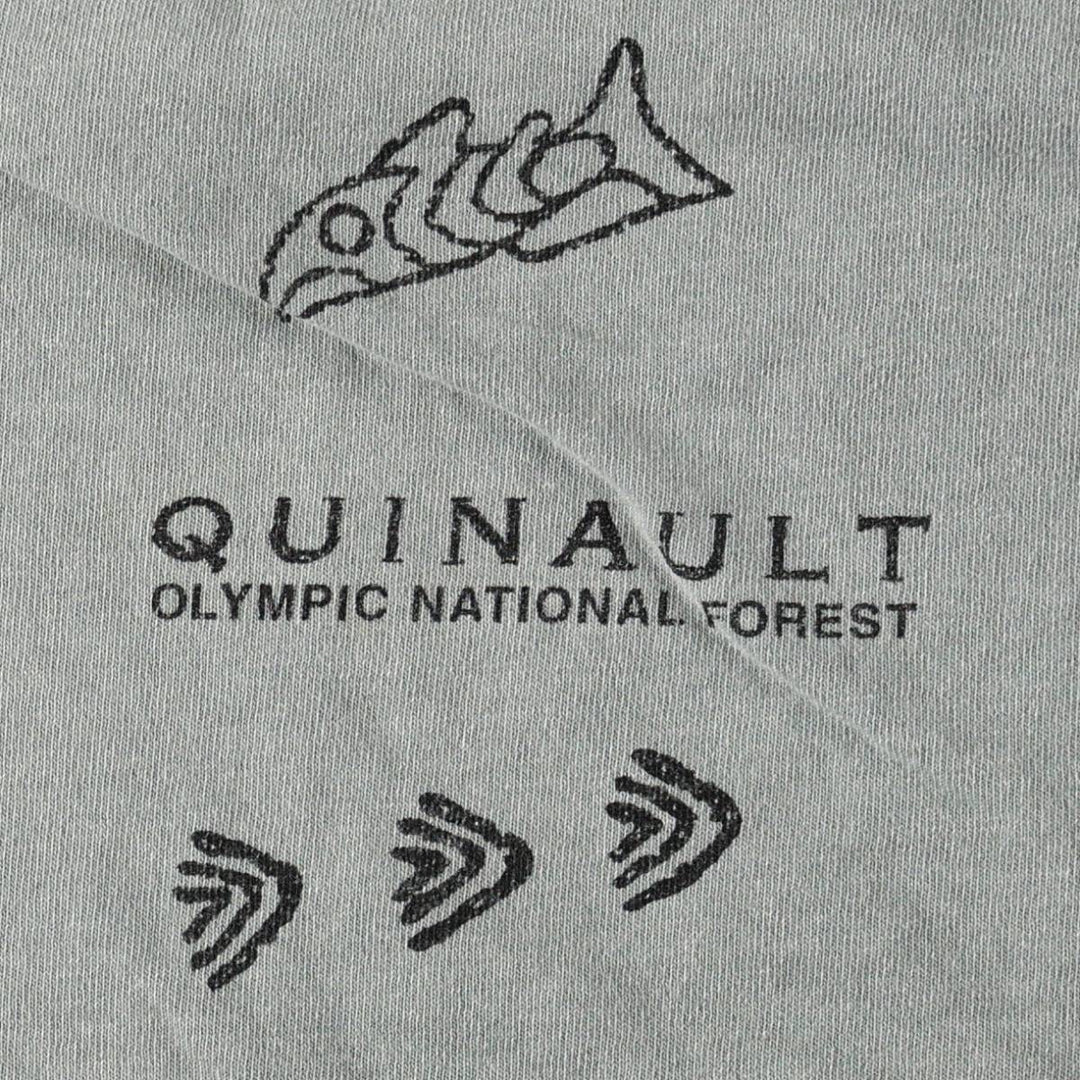 90'S SDI All-Over Print T-Shirt, Made in USA, Men's Size L (Equivalent), Vintage cotton Khaki type sage green Vintage Second Hand