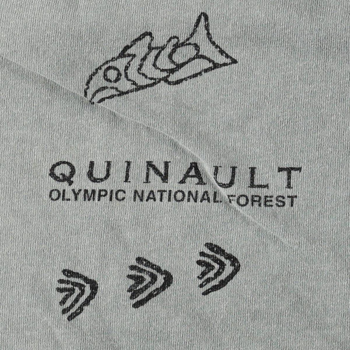 90'S SDI All-Over Print T-Shirt, Made in USA, Men's Size L (Equivalent), Vintage cotton Khaki type sage green Vintage Second Hand