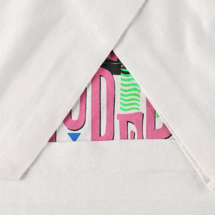 90'S Screen Stars Best Printed T-shirt Made in USA Men's XL Vintage cotton white type Vintage Second Hand