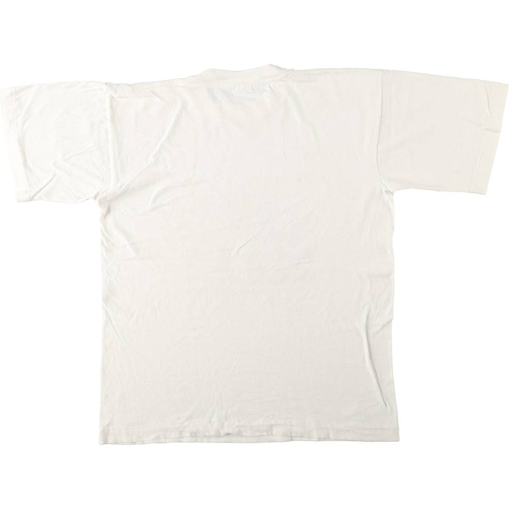 90'S CHAIN American flag pattern souvenir T-shirt, men's size L equivalent, vintage. cotton white type Vintage Second Hand