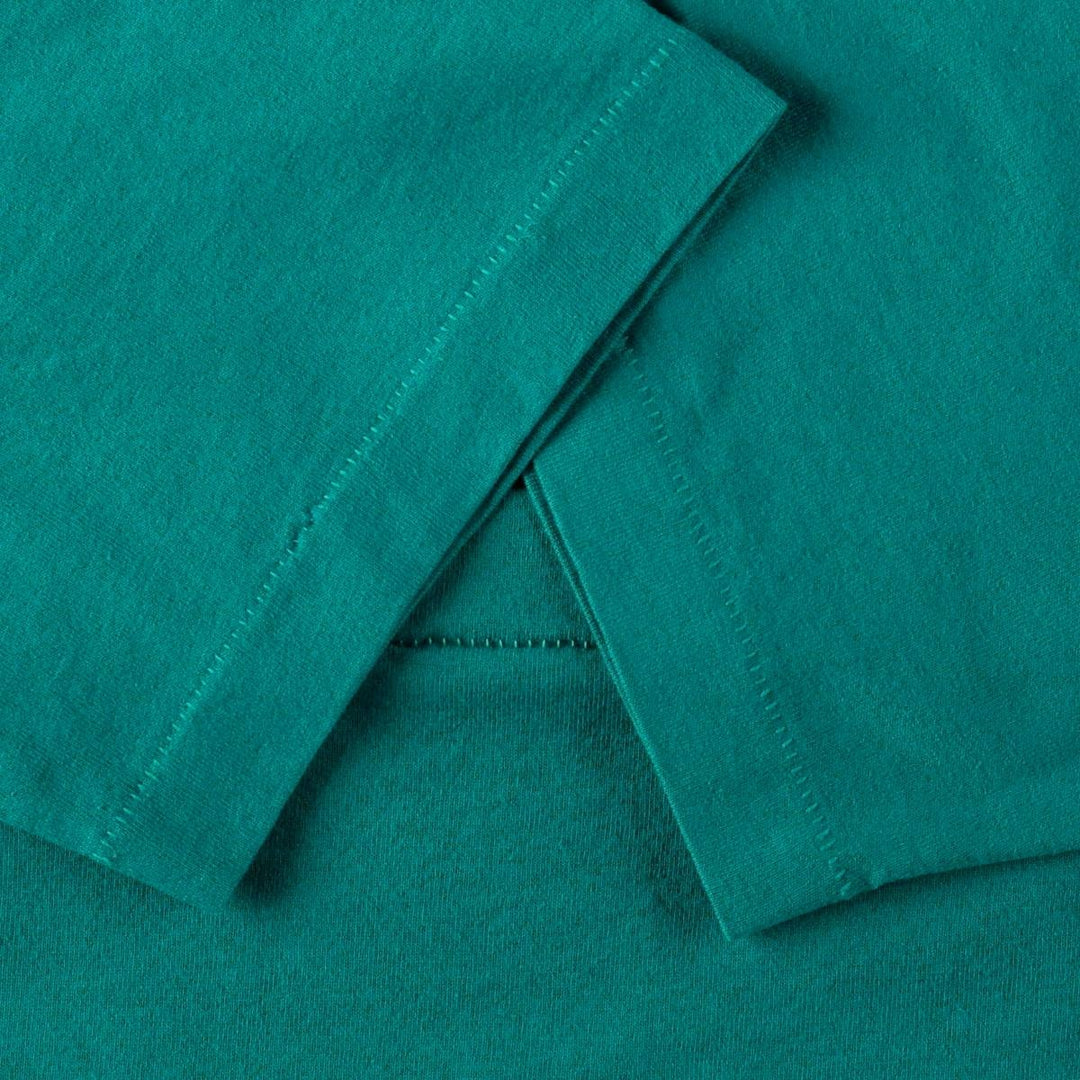 90'S Fruit of the Loom Best Printed T-shirt, Made in USA, Men's L size, Vintage cotton green type Vintage Second Hand