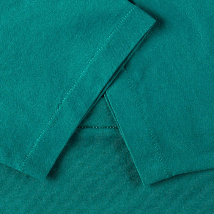 90'S Fruit of the Loom Best Printed T-shirt, Made in USA, Men's L size, Vintage cotton green type Vintage Second Hand