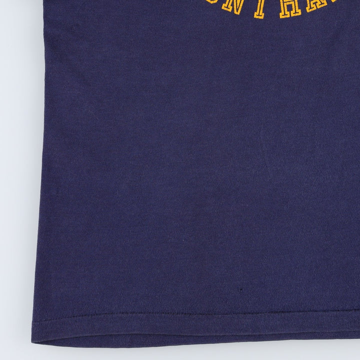 70s-80'S ARTEX Military Print T-Shirt, Made in USA, Men's Size M (Equivalent), Vintage cotton navy blue type Vintage Second Hand