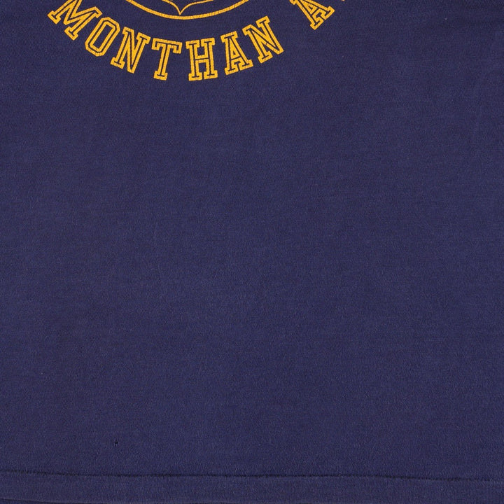 70s-80'S ARTEX Military Print T-Shirt, Made in USA, Men's Size M (Equivalent), Vintage cotton navy blue type Vintage Second Hand