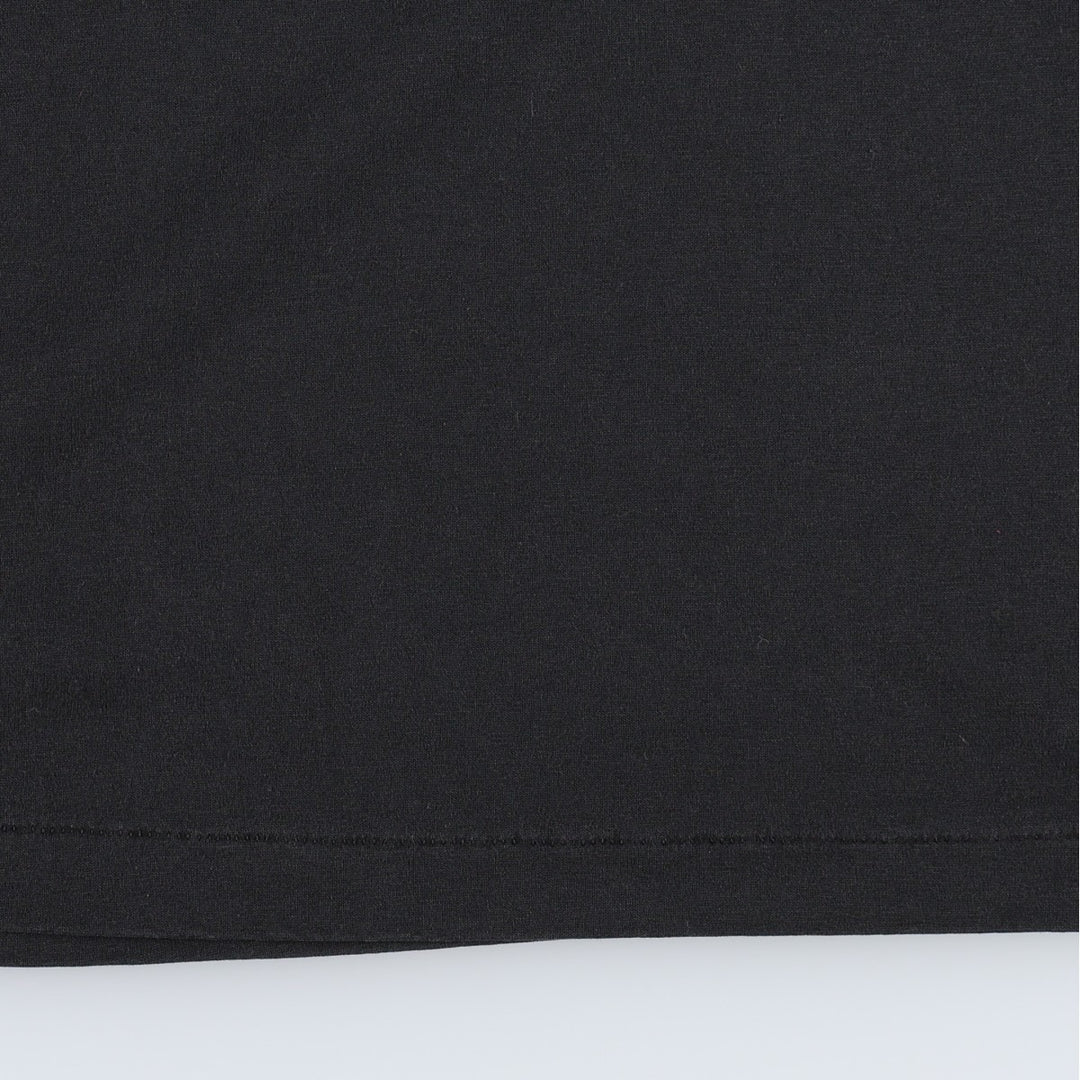 Vintage 90'S Hanes Fifty-Fifty Blue Tag Print T-Shirt, Made in USA, Men's Size L cotton black type Vintage Second Hand