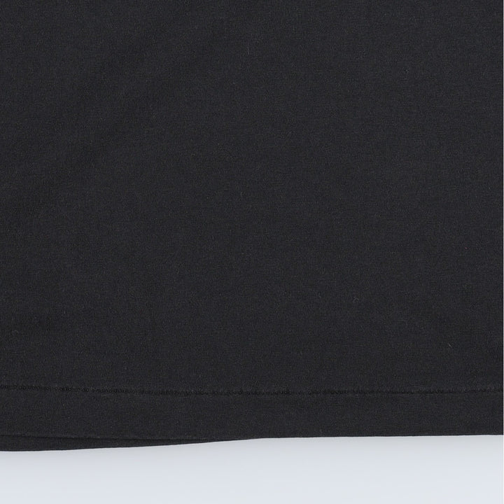 Vintage 90'S Hanes Fifty-Fifty Blue Tag Print T-Shirt, Made in USA, Men's Size L cotton black type Vintage Second Hand