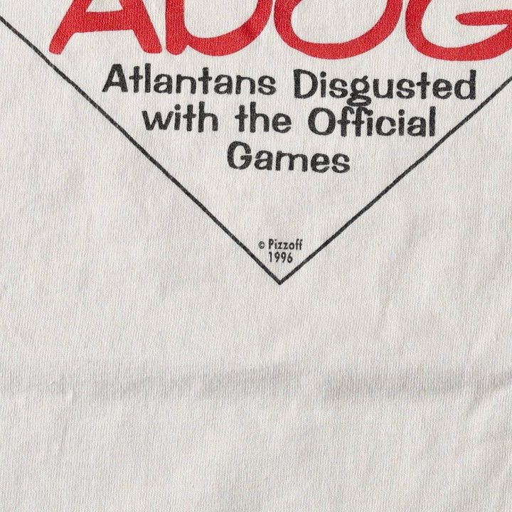 90'S Fruit of the Loom printed T-shirt, made in Jamaica, men's size XL equivalent. cotton white type Vintage Second Hand