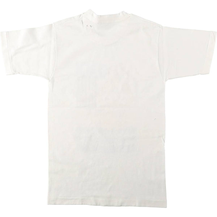90'S Fruit of the Loom Print T-Shirt, Made in USA, Men's Size S (Equivalent), Vintage cotton white type Vintage Second Hand