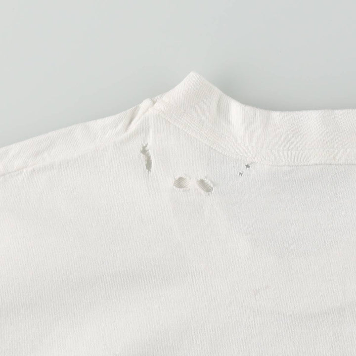 90'S Fruit of the Loom Print T-Shirt, Made in USA, Men's Size S (Equivalent), Vintage cotton white type Vintage Second Hand
