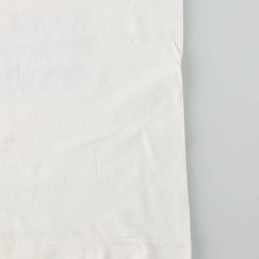 90'S Fruit of the Loom Print T-Shirt, Made in USA, Men's Size S (Equivalent), Vintage cotton white type Vintage Second Hand