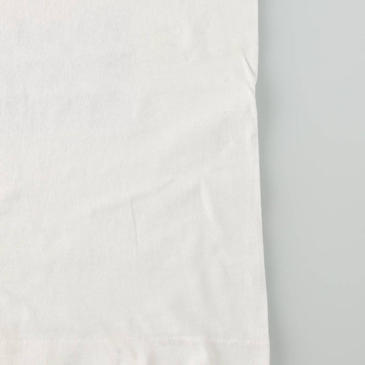 90'S Fruit of the Loom Print T-Shirt, Made in USA, Men's Size S (Equivalent), Vintage cotton white type Vintage Second Hand