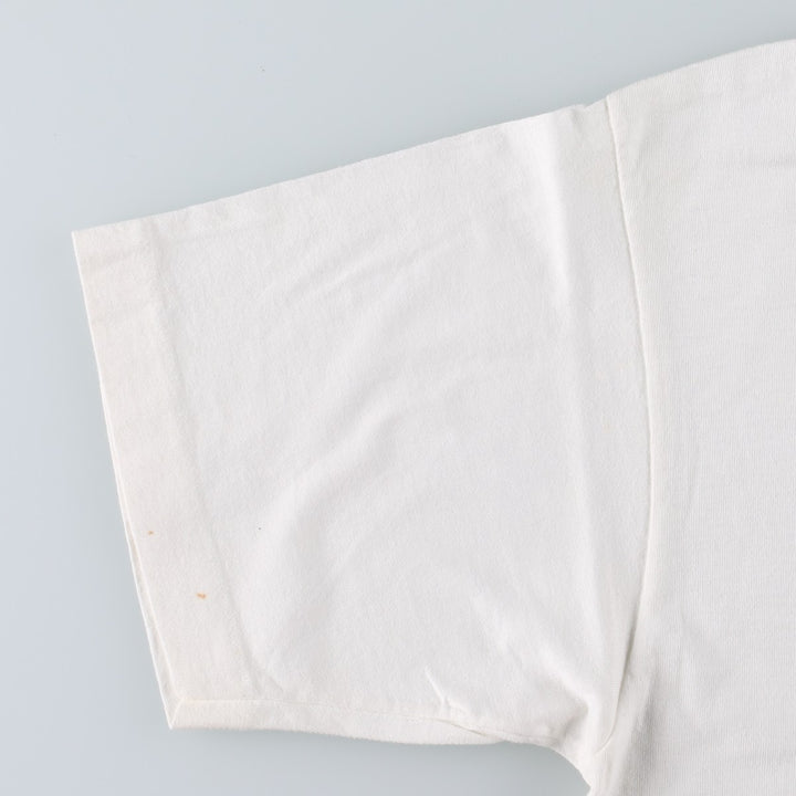 90'S Fruit of the Loom printed T-shirt, made in the USA, men's size L, vintage cotton white type Vintage Second Hand