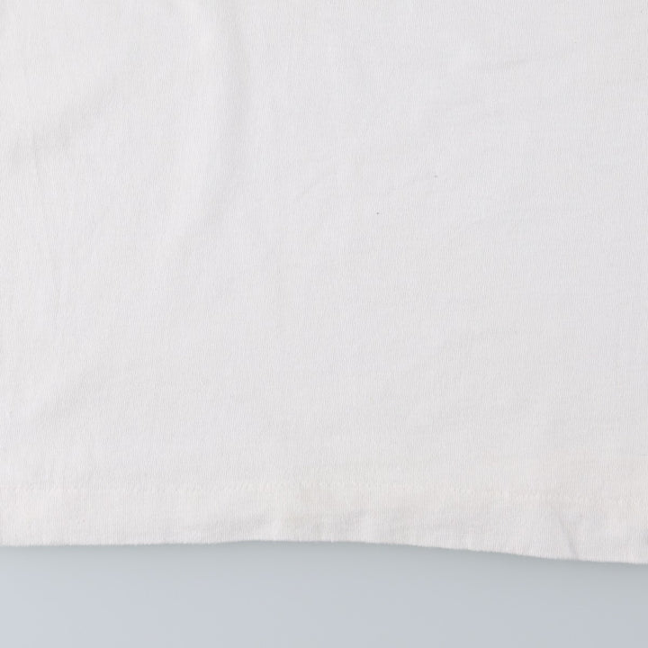 90'S Fruit of the Loom printed T-shirt, made in the USA, men's size L, vintage cotton white type Vintage Second Hand