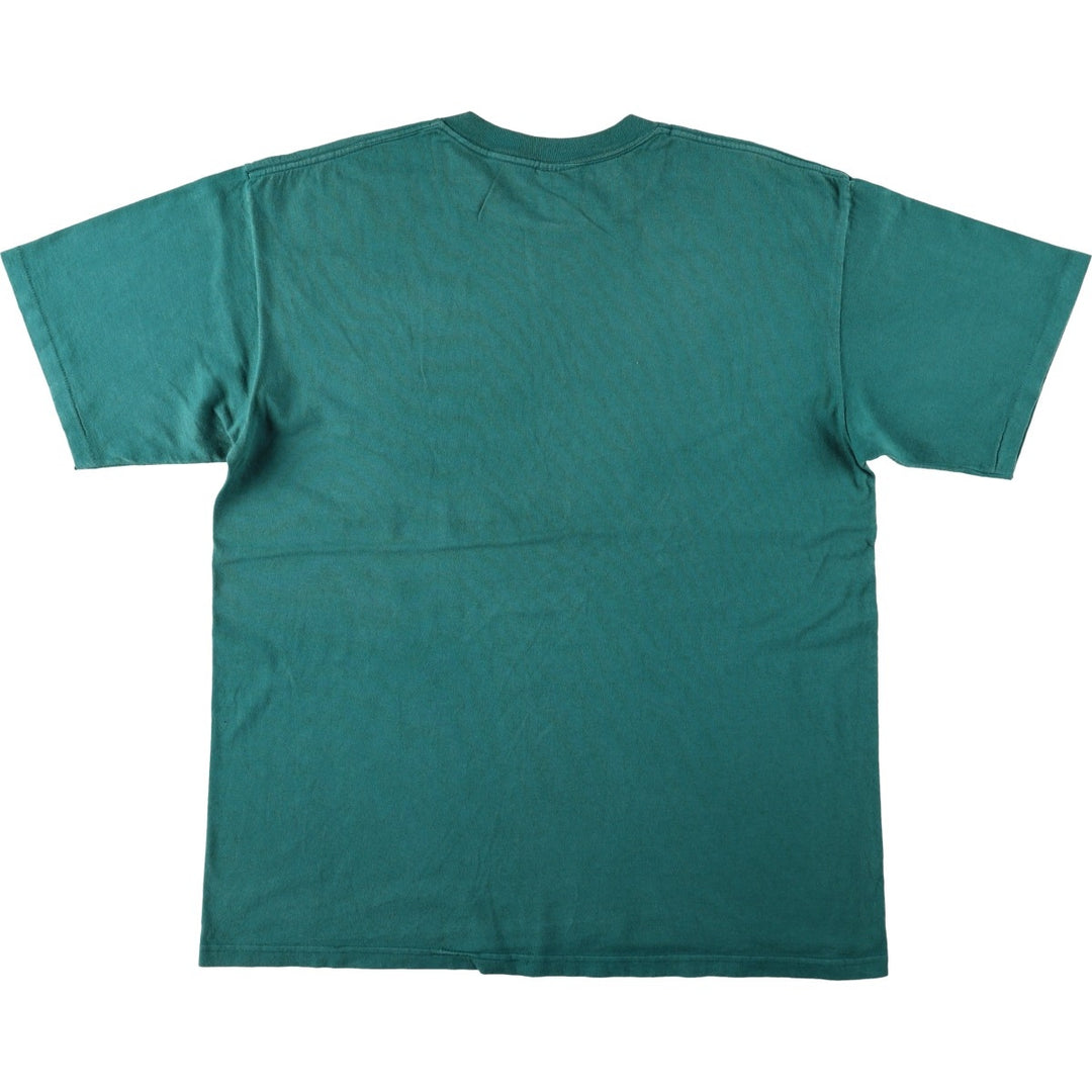90'S ISLANDER Print T-Shirt, Made in USA, Men's Size L (approx.), Vintage cotton green type Vintage Second Hand
