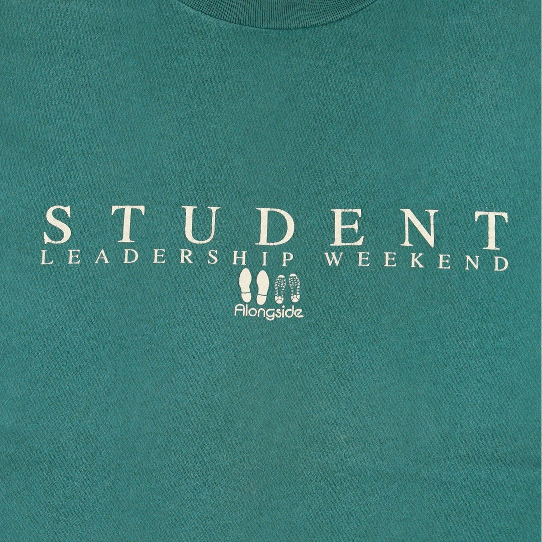 90'S ISLANDER Print T-Shirt, Made in USA, Men's Size L (approx.), Vintage cotton green type Vintage Second Hand