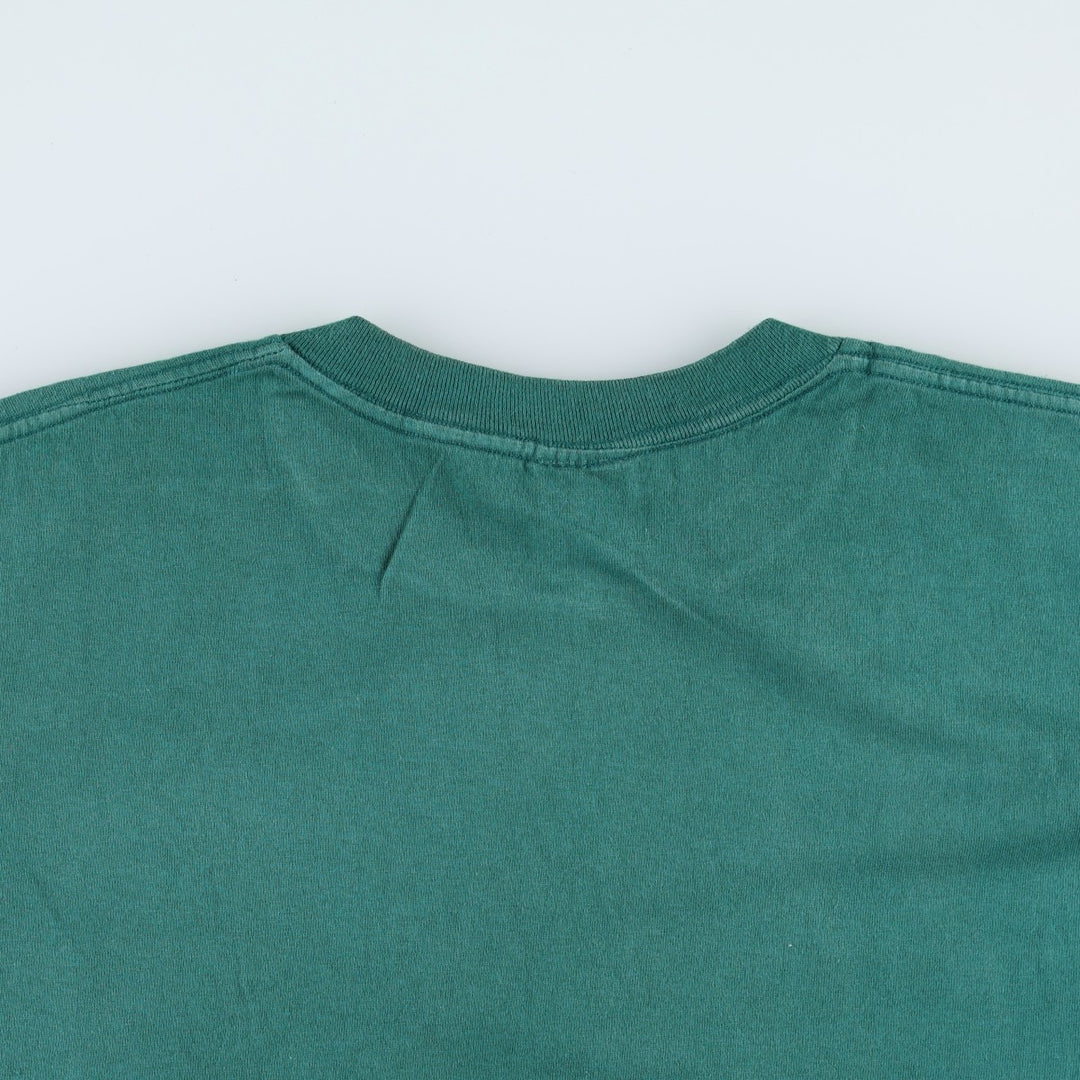 90'S ISLANDER Print T-Shirt, Made in USA, Men's Size L (approx.), Vintage cotton green type Vintage Second Hand