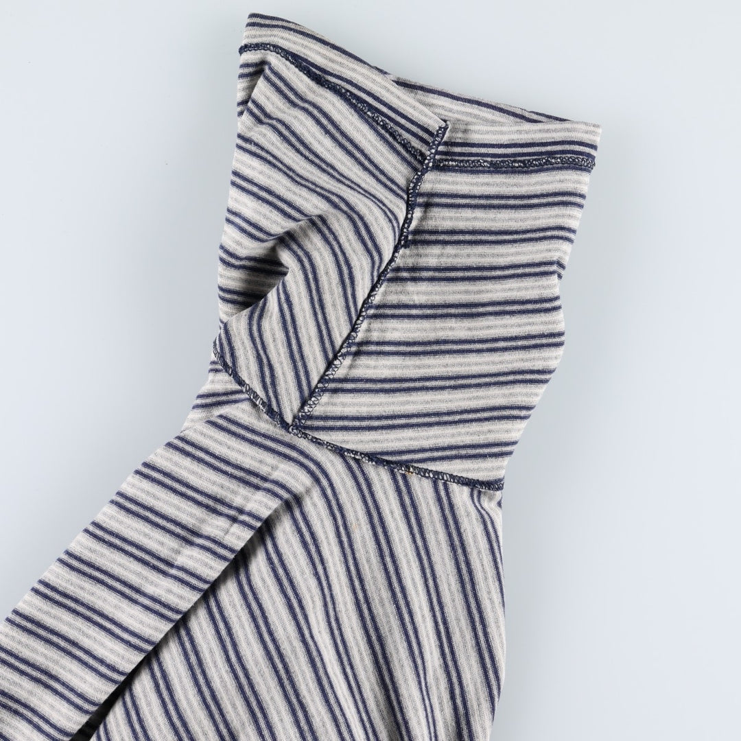 Multi-striped striped T-shirt, men's size XL. unclear navy blue type Vintage Second Hand