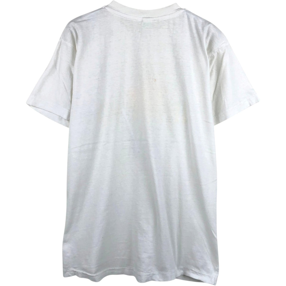 90'S Vintage Printed T-Shirt, Men's XL cotton white type Vintage Second Hand