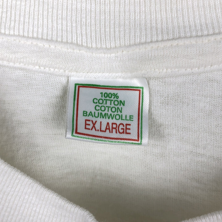 90'S Vintage Printed T-Shirt, Men's XL cotton white type Vintage Second Hand