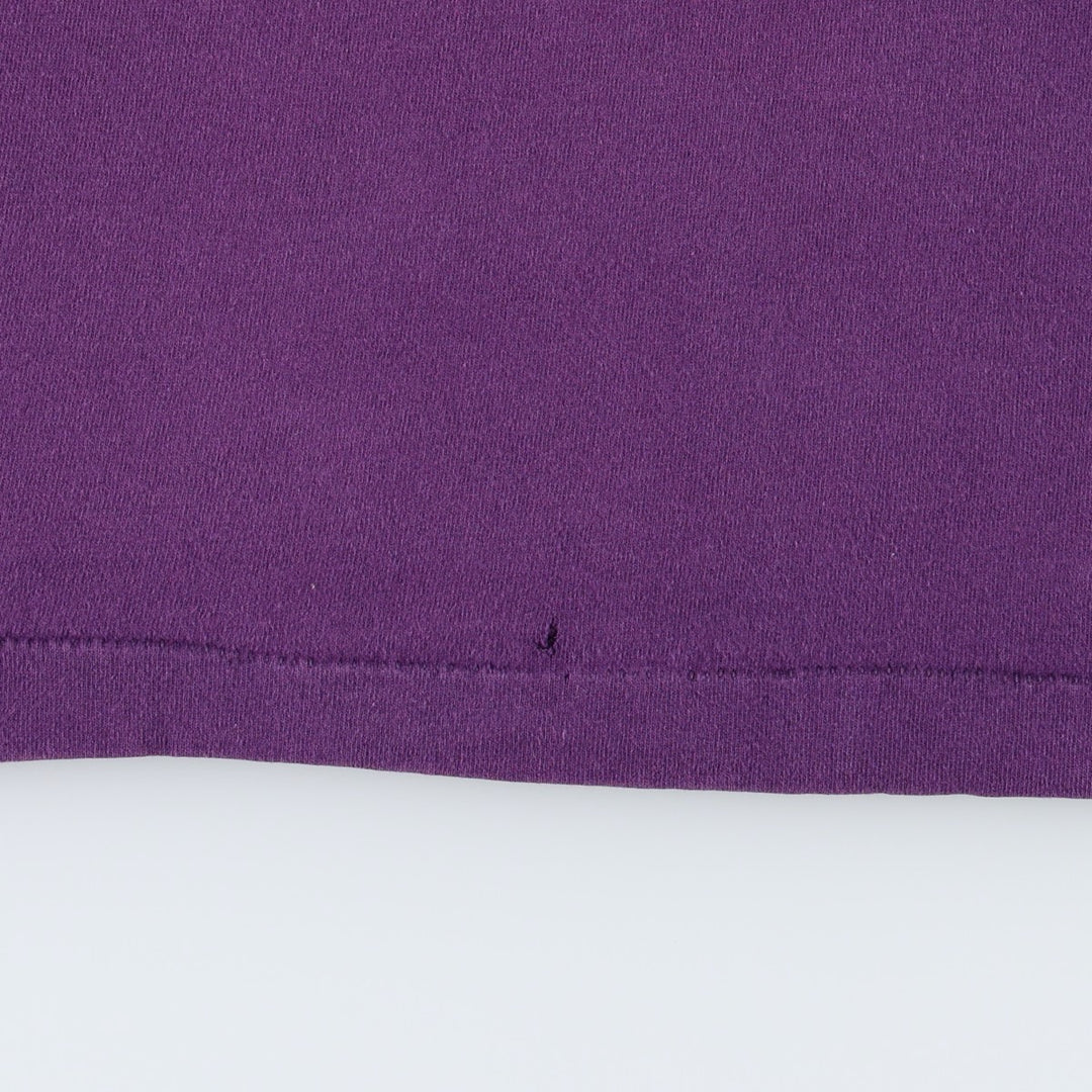 90'S Fruit of the Loom printed T-shirt, made in the USA, men's XL size, vintage cotton purple type Vintage Second Hand