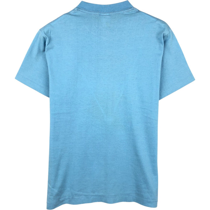 90'S SELECT-T Print T-Shirt, Made in USA, Men's Size M (Equivalent), Vintage cotton Blue type light blue Vintage Second Hand