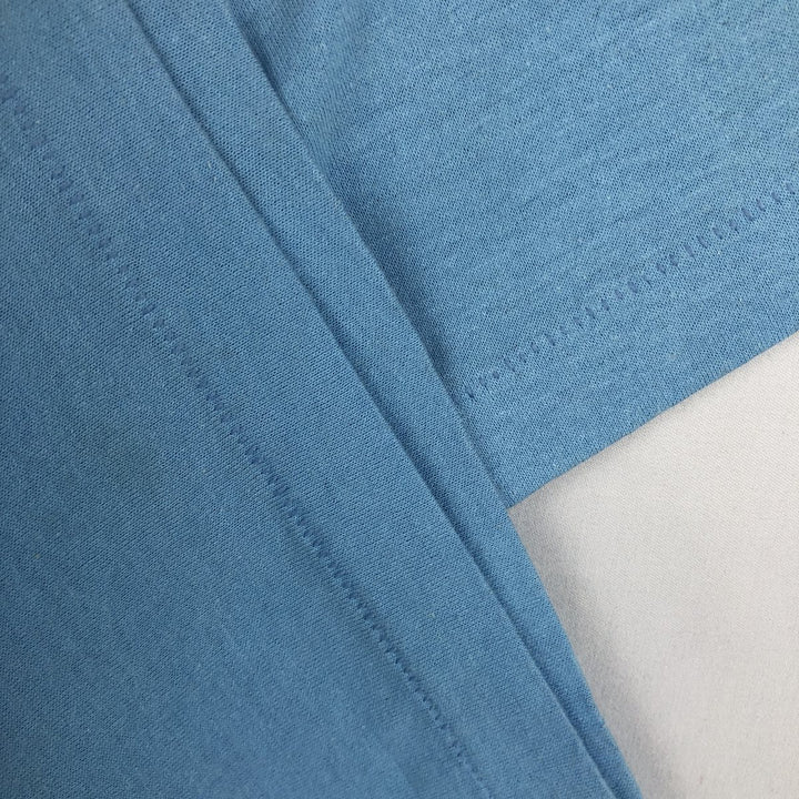 90'S SELECT-T Print T-Shirt, Made in USA, Men's Size M (Equivalent), Vintage cotton Blue type light blue Vintage Second Hand