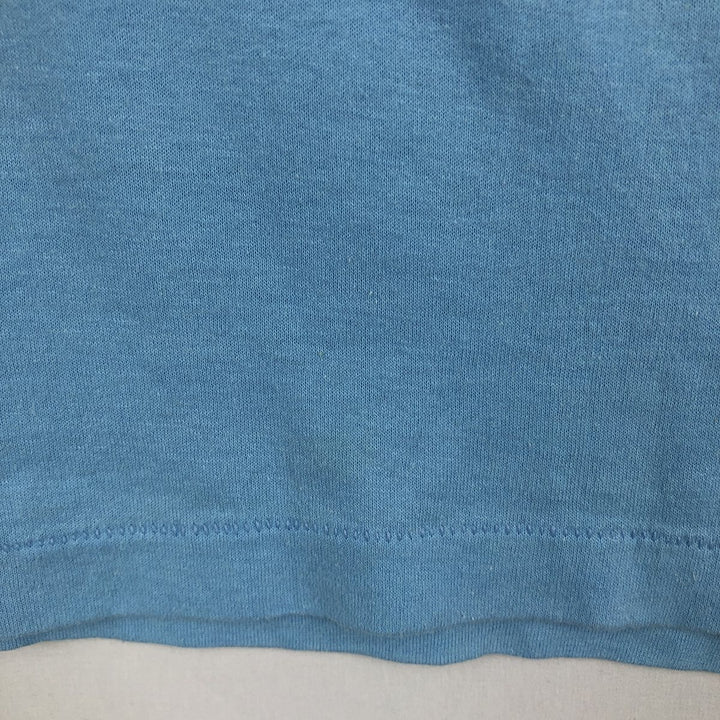 90'S SELECT-T Print T-Shirt, Made in USA, Men's Size M (Equivalent), Vintage cotton Blue type light blue Vintage Second Hand