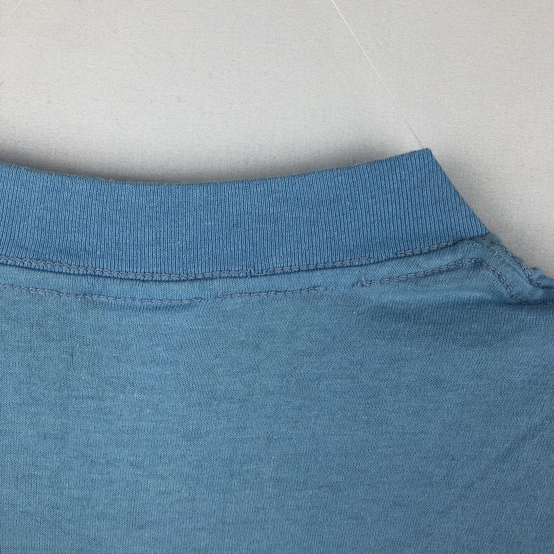 90'S SELECT-T Print T-Shirt, Made in USA, Men's Size M (Equivalent), Vintage cotton Blue type light blue Vintage Second Hand