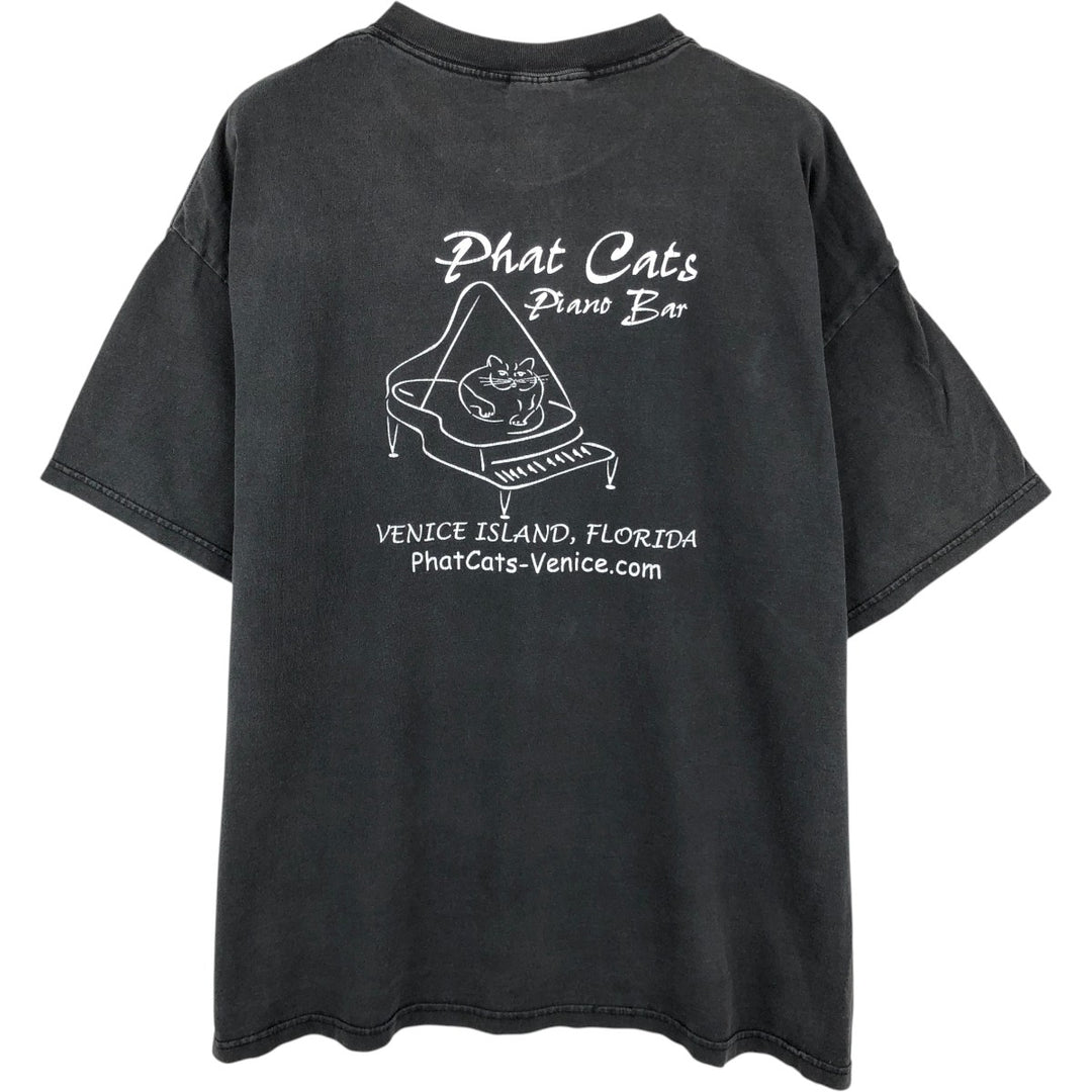 Champion Authentic Athletic Apparel Printed T-Shirt, Men's Size XL (approx.) cotton black type Vintage Second Hand